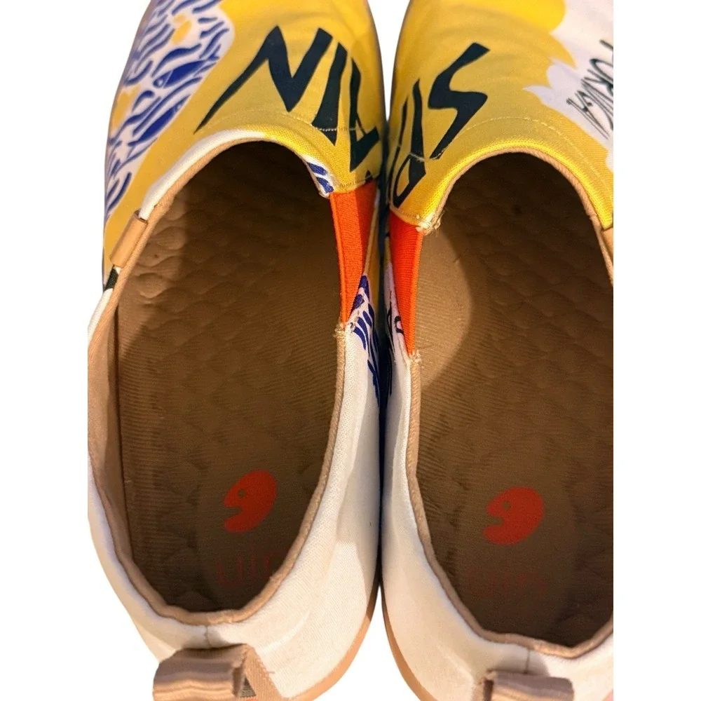 UIN Spain Shoes Women's 9.5 EU 41 Art Travel Slip On Loafers W1010593‎ Toledo